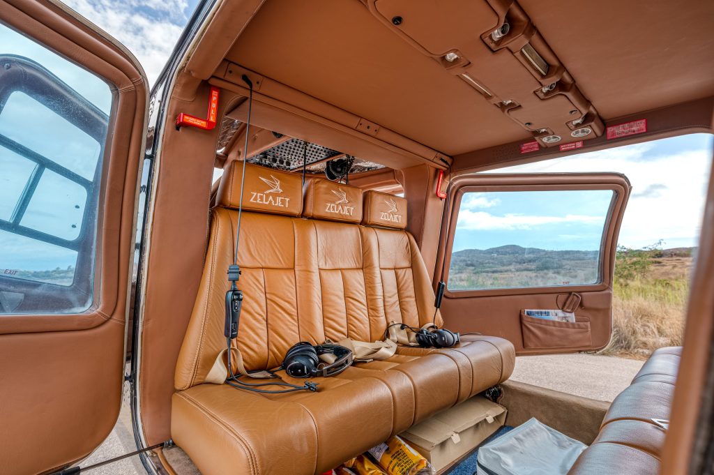 Agusta 109C Helicopter interior