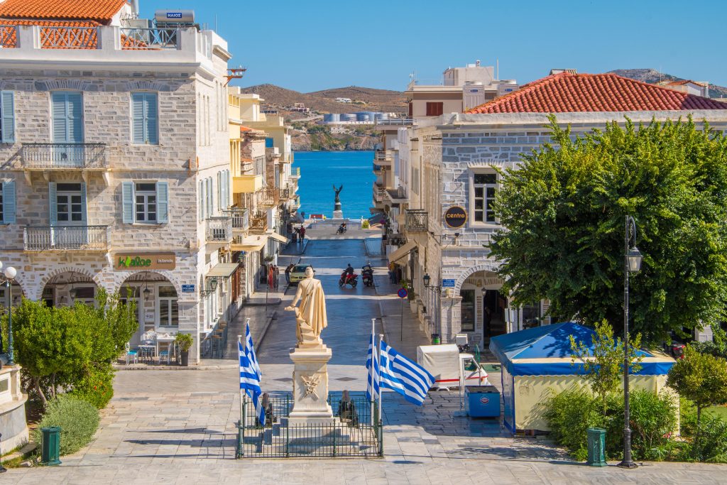 Flight from Thessaloniki to Syros Airport tourism boost